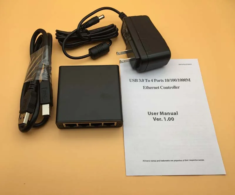 Адаптер Gigabit Ethernet Controller 4 порта USB 3.0 10/100/1000 м сетевой карты платы NIC|network card|nic cardgigabit