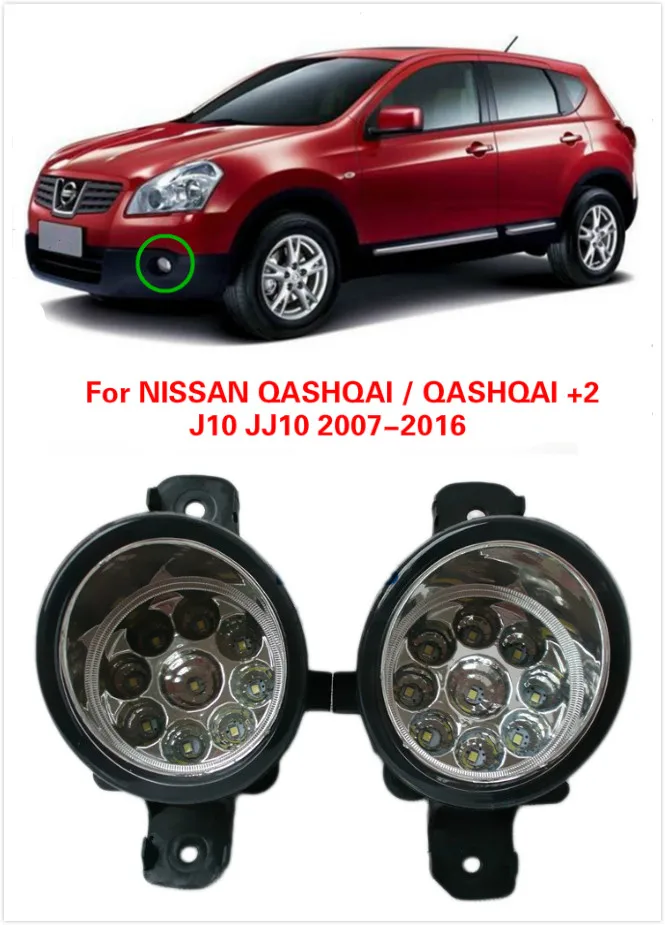 2016 Новое Прибытие Qashqai/+ 2 J10 Jj10 2007 Автомобилей стиль Led Подсветка Передний Бампер