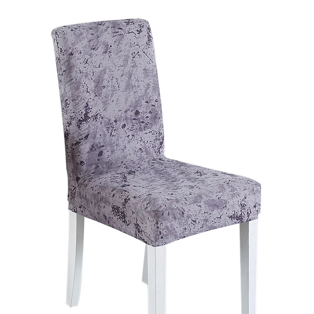 Chair Cover Printed Hotel Polyester Anti Dirty Kitchen Wedding Stretch Elastic Modern Living Room Removable Decorative Home Case | Дом и сад