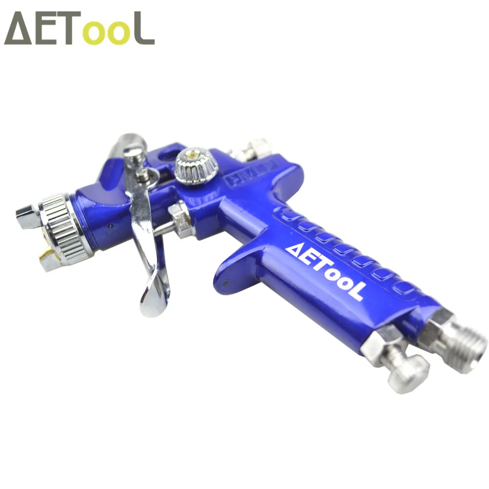 Пистолет распылитель AETool Mini HVLP насадка 0 8/1 мм 125 мл/300 мл Аэрограф гравитационная