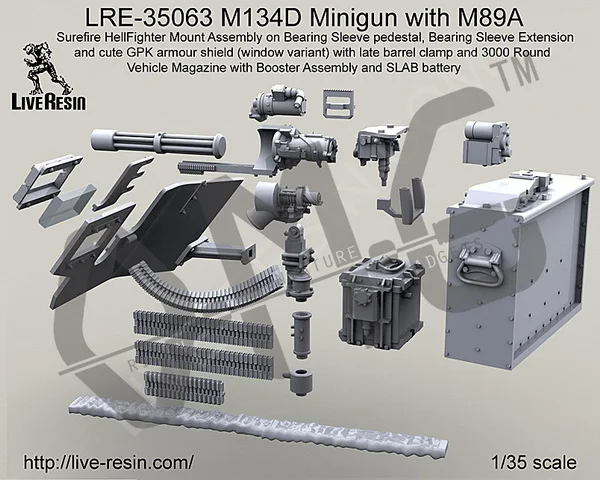 В наличии полимерный мини LRE 35063 1/35 M134D с M89A|Наборы для сборки моделей| |