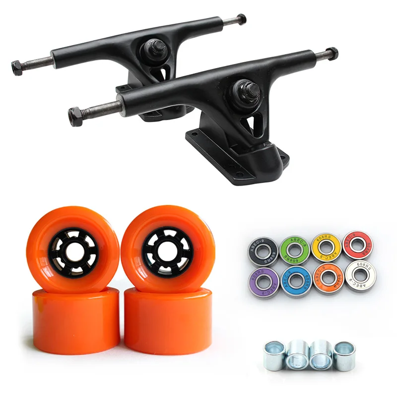 Hot wheels track 78A 90mm Long board Wheel 8inch truck longboard ABEC 11 подшипников втулки аксессуары | Спорт и