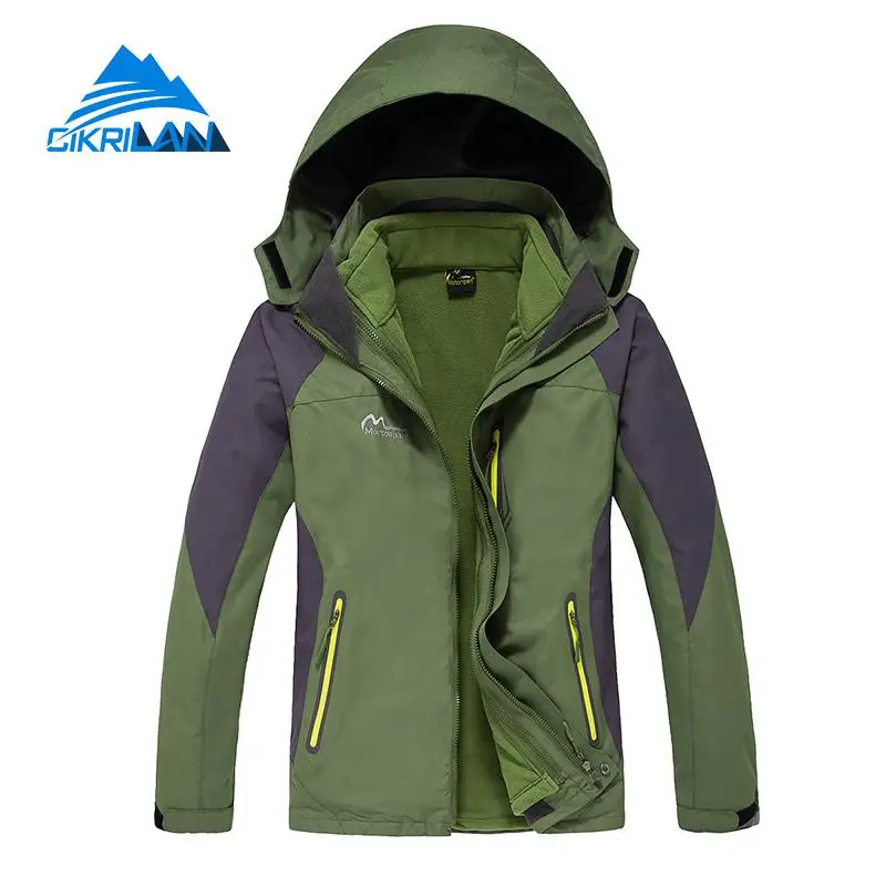 3в1 ветрозащитная Водонепроницаемая зимняя уличная куртка для мужчин Спортивная