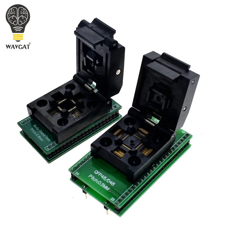 Тестовый разъем QFP48 к DIP48 TQFP32 QFP32 к DIP3 IC 0,5 мм Picth LQFP48 к адаптеру программирования DIP48/адаптер TQFP48 к DIP48