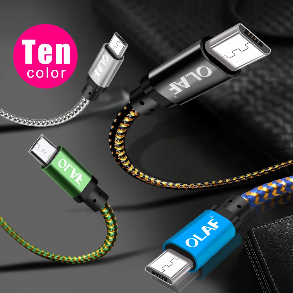 Олаф микро USB кабель 1 м 2 м 3 м Быстрая зарядка USB кабель для передачи данных для samsung S6 S7 Xiaomi 4X LG планшет Android мобильный телефон usb зарядка