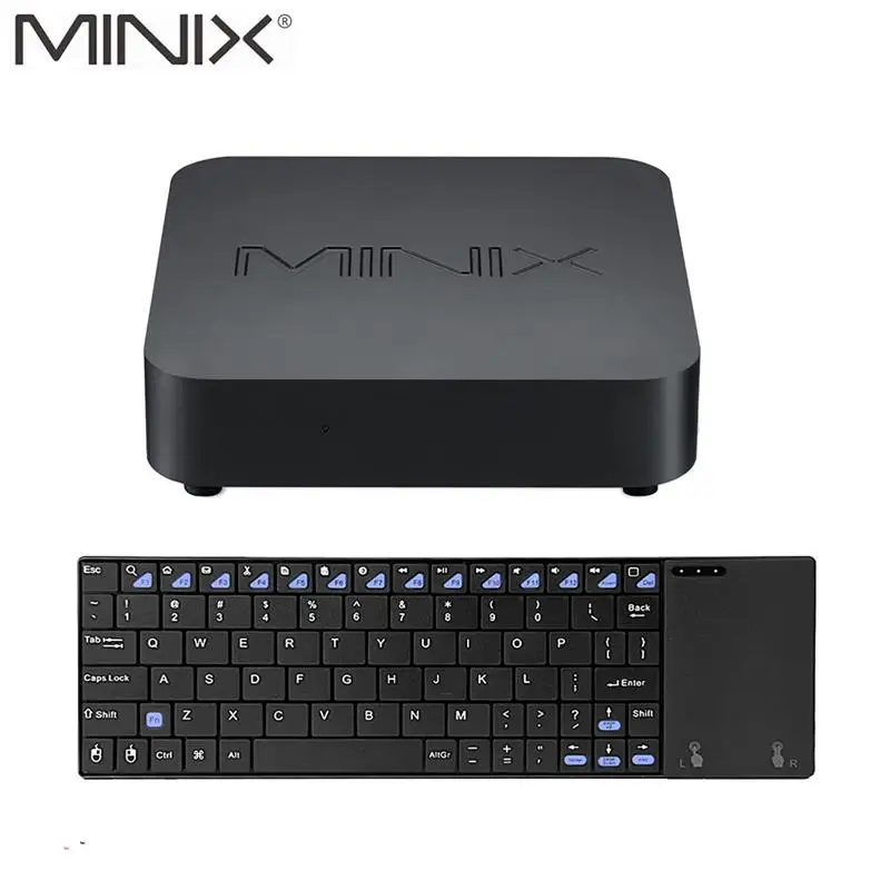 MINIX NEO N42C-4 ТВ коробка официальный Windows 10 Pro 64-bit Мини ПК 4G/32G Gigabit WI-FI USB3.0 Pentium N4205 Смарт ТВ коробка - Цвет: N42C-4 and K2