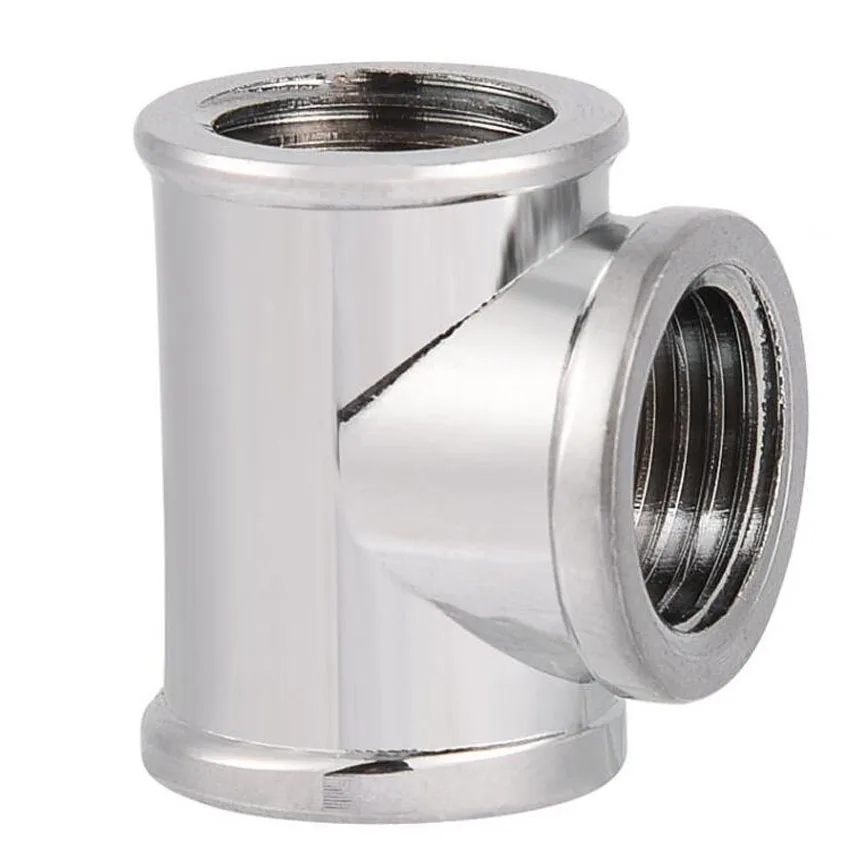 GKD G1/4 ''cube акриловый латунный 3 сторонний адаптер для компьютерной системы