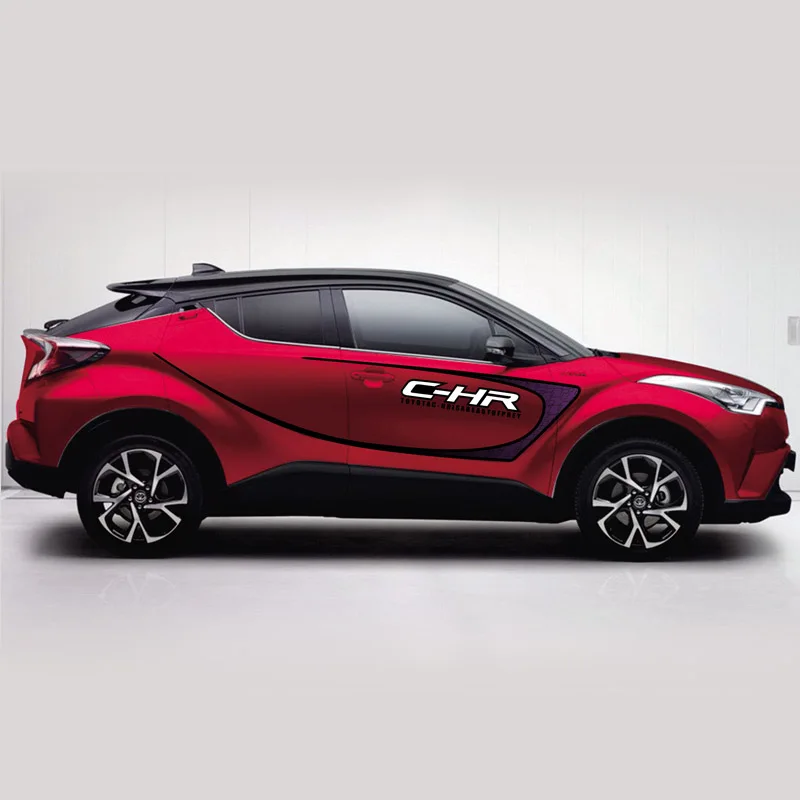 TAIYAO автомобильный Стайлинг спортивный автомобиль стикер для TOYOTA C-HR автомобильные аксессуары и наклейки авто стикер - Название цвета: Red car