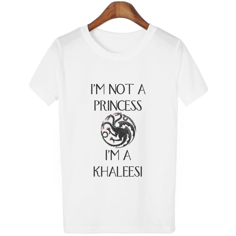 1947 Женская футболка с надписью «I'm Not A Princess I'm A Khaleesi» футболка с надписью «Mother Of Dragon daeneris Targaryen» и надписью «Игра престолов» - Цвет: 1947