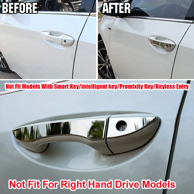 Для Toyota Corolla Altis E170 2014 2015 2016 2017 хромированная дверная ручка боковое зеркало