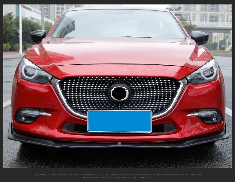 ABS сотовый лак, который выпекает передний гоночный гриль подходит для Mazda AXELA Mazda 3