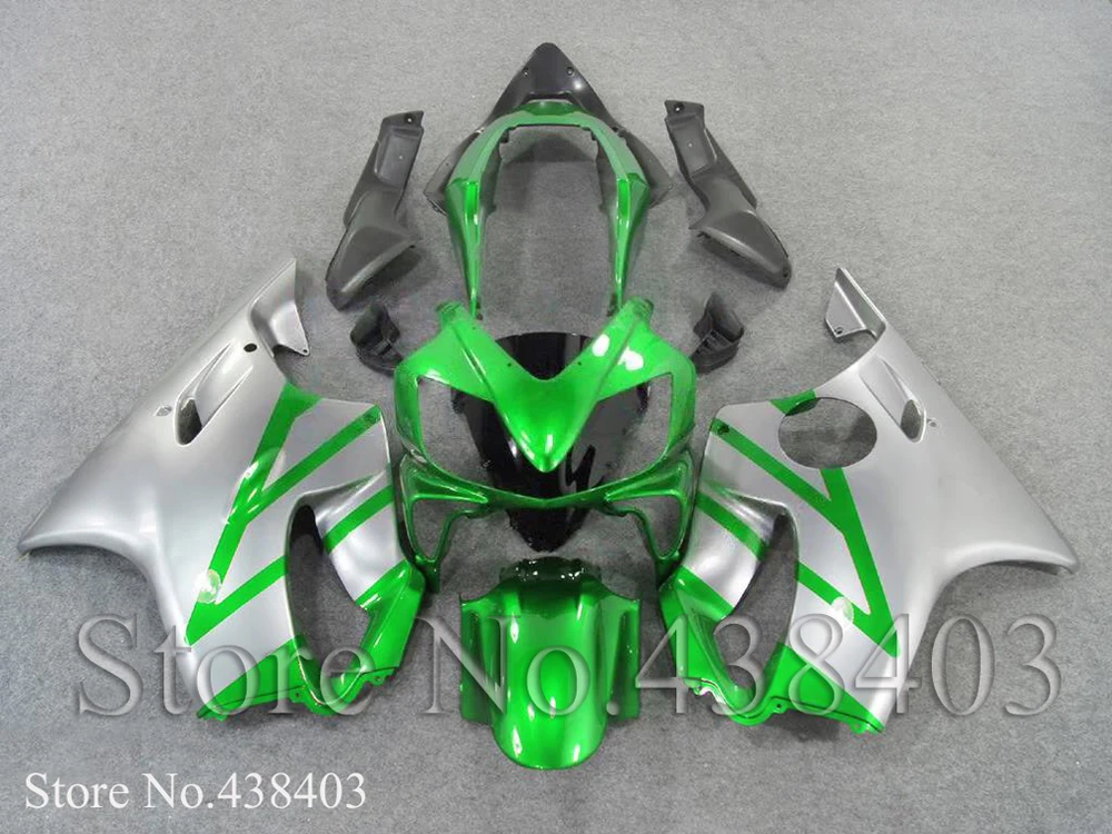 for honda 2004 2005 2006 2007 CBR600 F4i ABS Plastic Set green silver Fairing Fit CBR600F4I 13 | Автомобили и мотоциклы