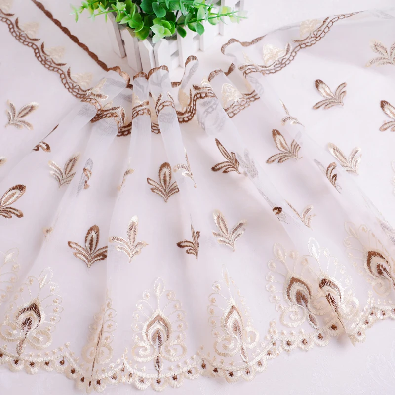 13meters/lot 32mm wide Lace lace Net yarn embroidery skirt Wedding dress Performance clothing accessories bed Handmade Curtain | Дом и сад
