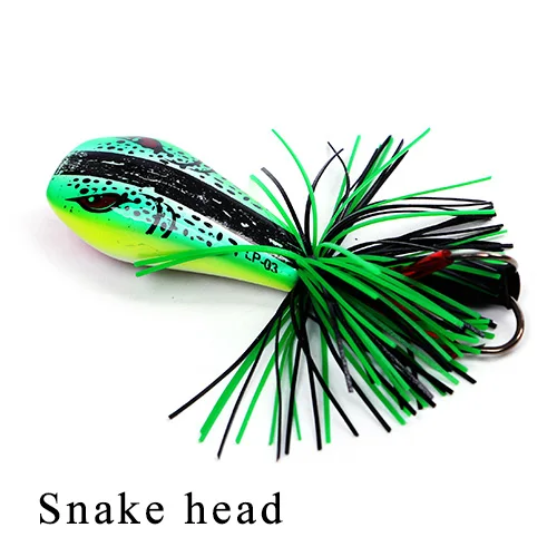 FTK 1 шт. высокое качество лягушка Snakehead приманка рыболовные Lrues крючки колоннар Topwater Bass приманка лягушка Lure жесткие рыболовные снасти - Цвет: 004