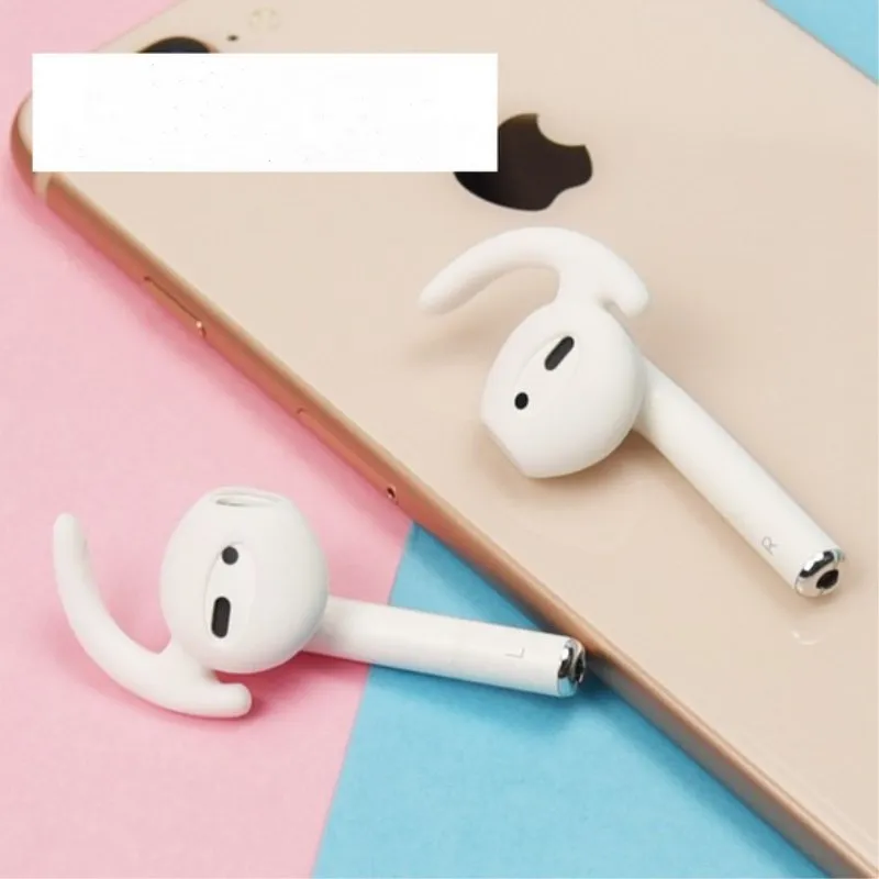 KEITHNICO 2 Pair Earphone Case for EarPods Replacement Soft Silicone Anti Slip Ear Hook Earbuds Tips for Apple AirPods images - 6