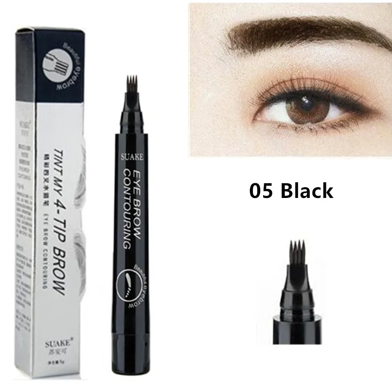 05 Microblading карандаш для бровей водонепроницаемый вилка кончик бровей Карандаш для татуировки длительный Профессиональный тонкий эскиз жидкий карандаш для бровей - Цвет: 05
