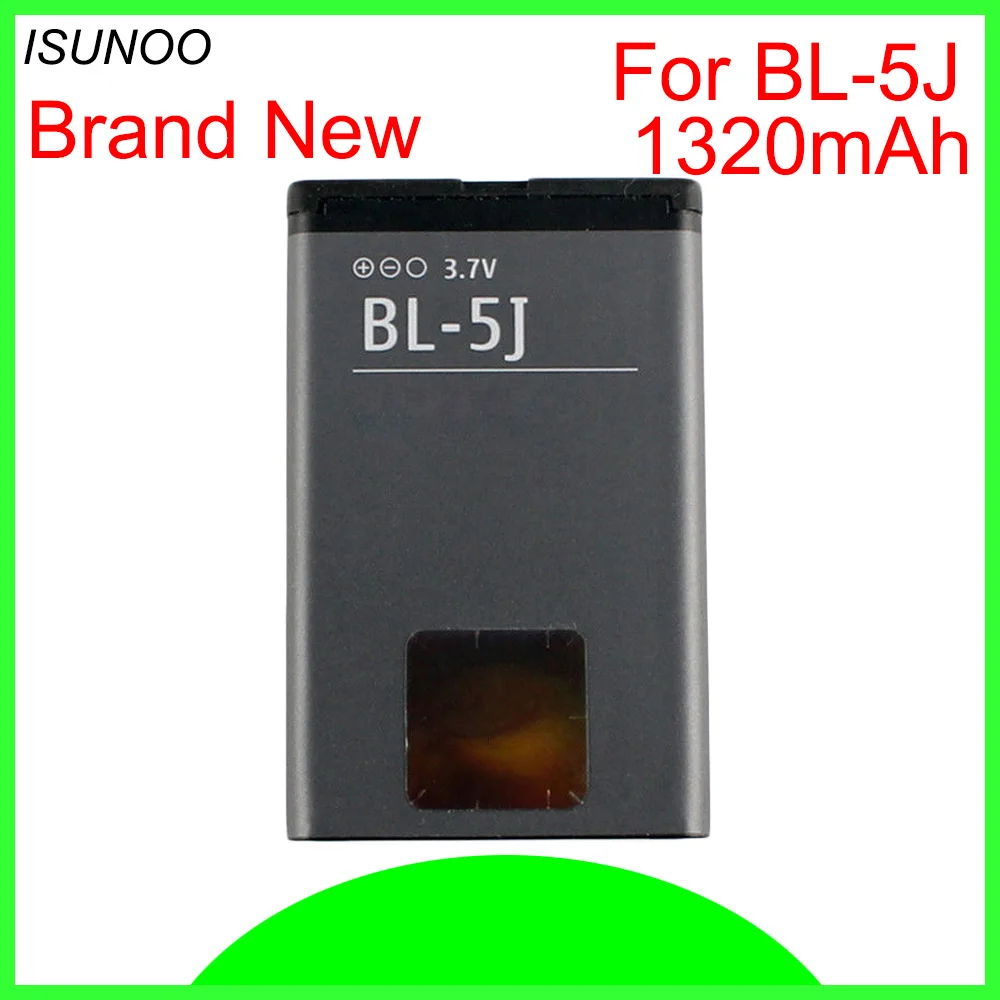 Аккумулятор ISUNOO для телефона Nokia BL 5J BL5J 5230 5232 5800 C3 X6 5900 мАч сменный аккумулятор