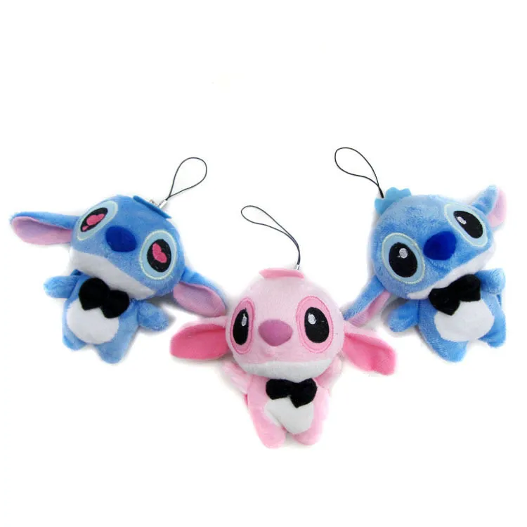 Kawaii Stitch плюшевые игрушки аниме Лило и Стич мягкая кукла милый брелок для детей
