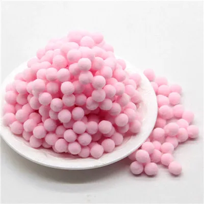 13 pink Помпонами, пышные миниюбки мягкий помпон 10/15/20/25 мм Помпоном Мяч ручной работы для детей игрушки свадебный Декор DIY товары для шитья и рукоделия 100 шт - Цвет: 13 pink