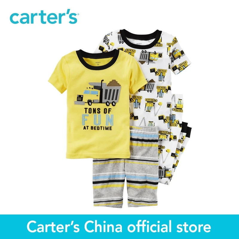 Carter's/4 шт. для маленьких детей Детские прилегания хлопка PJS 341G282 продается из