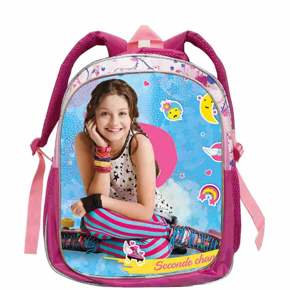 Детский школьный ранец розового цвета для ТВ-шоу рюкзак девочек-подростков Soy Luna