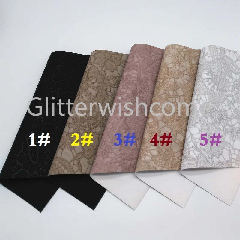 Glitterwishcome 21X29 см A4 размер винил для бантов тисненая кожа Fabirc искусственная кожа листы для бантов, GM294A