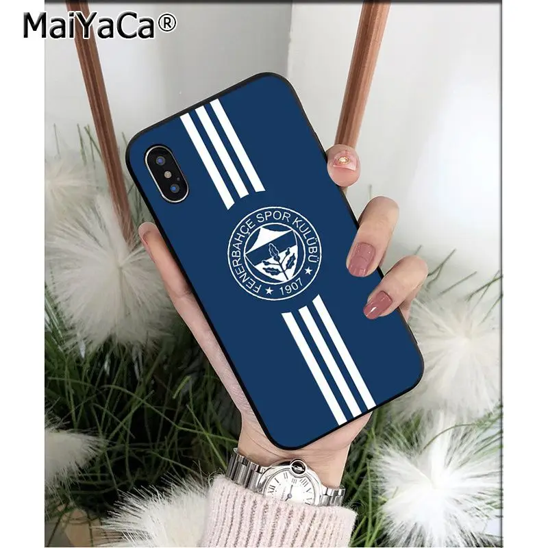 MaiYaCa Turkey Fenerbahce футбол Силиконовый ТПУ мягкий черный чехол для телефона для iPhone 5 5Sx 6 7 7plus 8 8Plus X XS MAX XR
