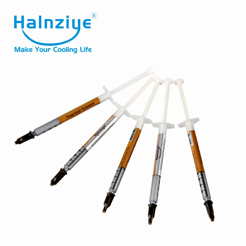 50 шт. в каждой партии Серебряная Тепловая паста смазка HY710 1 г шприц|silver thermal paste|silver