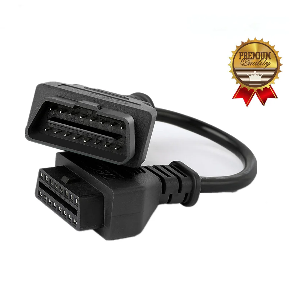 Ancel Оригинальный OBD2 Удлинительный кабель 30 см 16Pin для OBDII EOBD JOBD Расширенный разъем