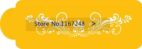 12 ''(L) X 4'' (H) хит продаж торты трафареты формы для тортов скребок сахар