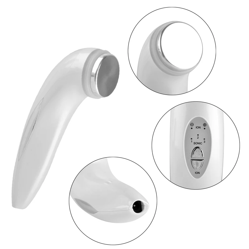 3 вида цветов светодиодный прибор ультразвуковой очиститель кожи лица