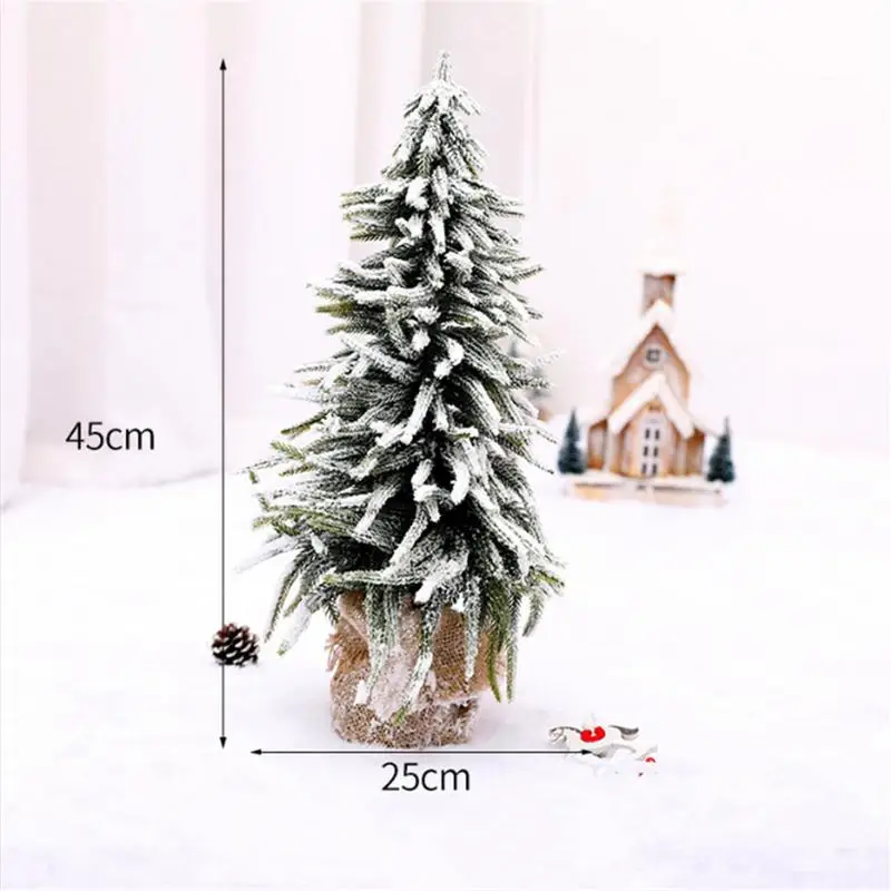 45 25 cm snow fir Рождественская елка орнамент рождественские подарки настольный орнамент Рождественское украшение для дома торговый центр окно Снежная ель Декор - Цвет: 45 25 cm snow fir