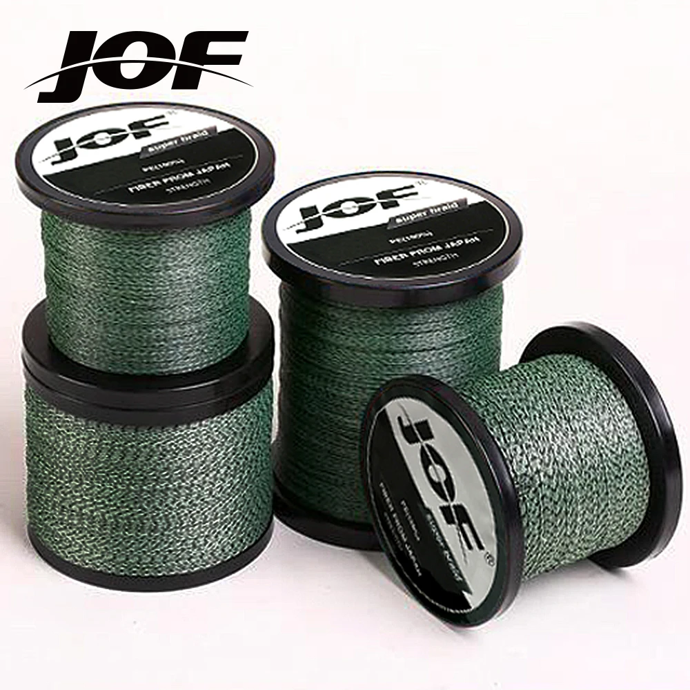 JOF камуфляжная леска 100 м 300 500 1000 8 нитей 22 78LB PE плетеная рыболовная проволока