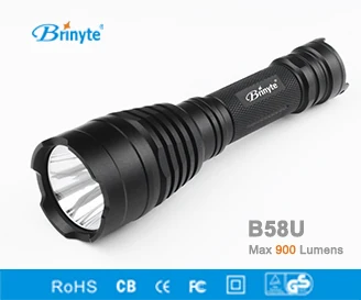 Brinyte B58U светодио дный Охота фонарик Портативный 18650 Батарея красный зеленый синий свет 900lm светодио дный напольный светильник CREE, светодиодный тактический Фонари