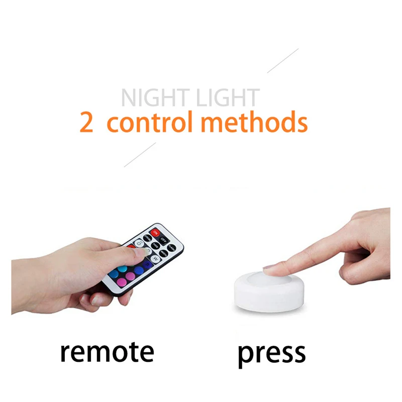 Светодиодный светильник RGB для шкафа 12 цветов с сенсорным датчиком|Подшкафные