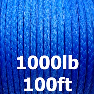 Плетеная UHMWPE леска для рыбалки 100lb-3960lb сильная соленая водная Рыбная леска крепкая веревка для кайта для отдыха на природе и туризма - Цвет: 1000lb 100ft blue