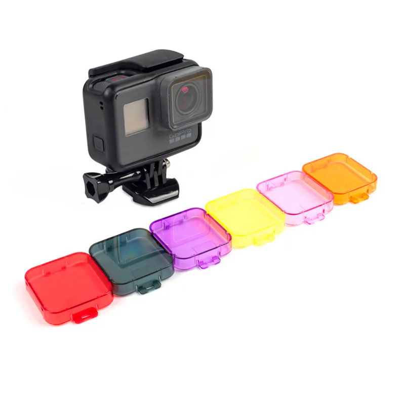 Аксессуары для фильтров 6 цветов фильтр объектива спортивной камеры Gopro Hero 5