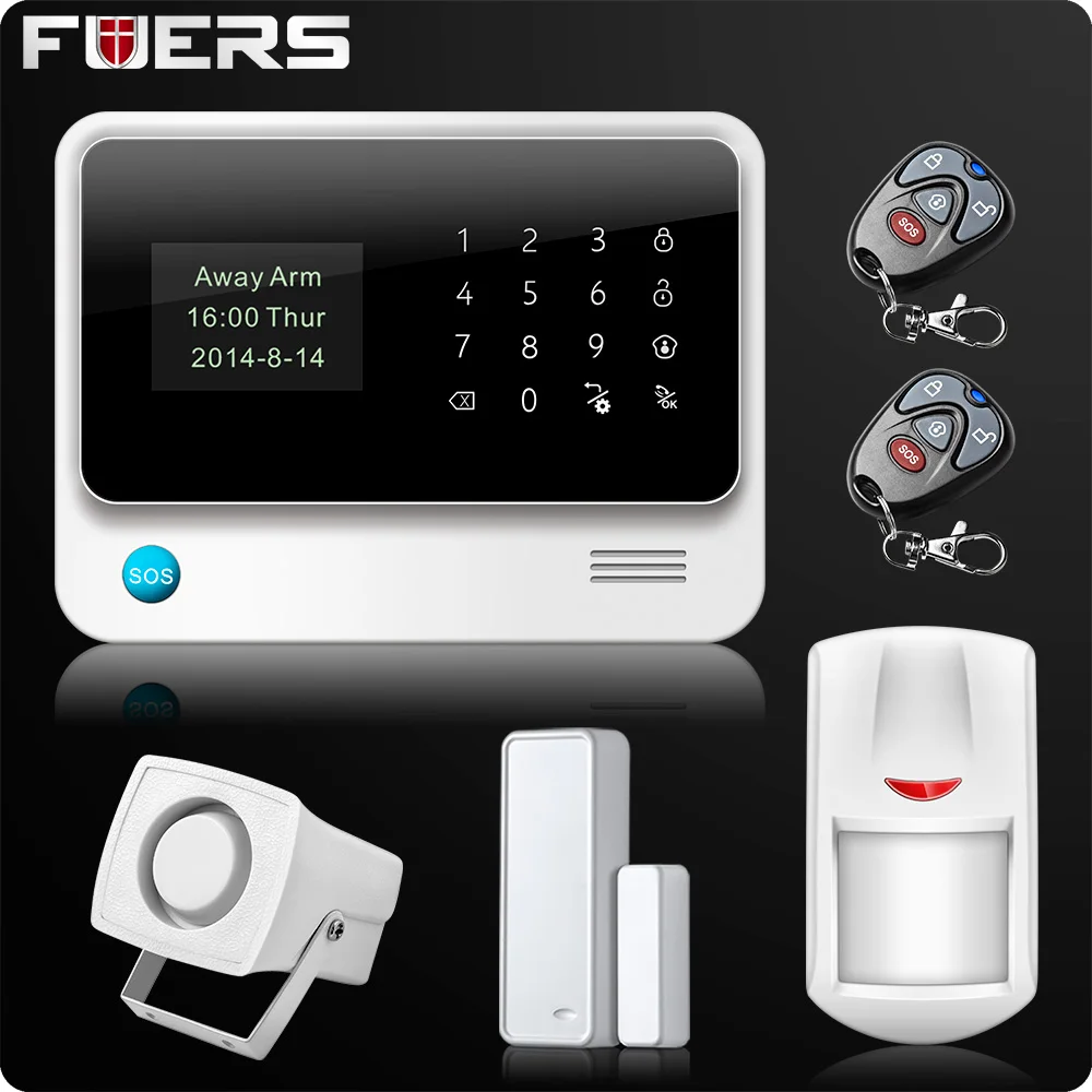 G90B 2,4G WiFi GSM GPRS SMS беспроводная домашняя система охранной сигнализации IOS Android APP датчик дистанционного управления
