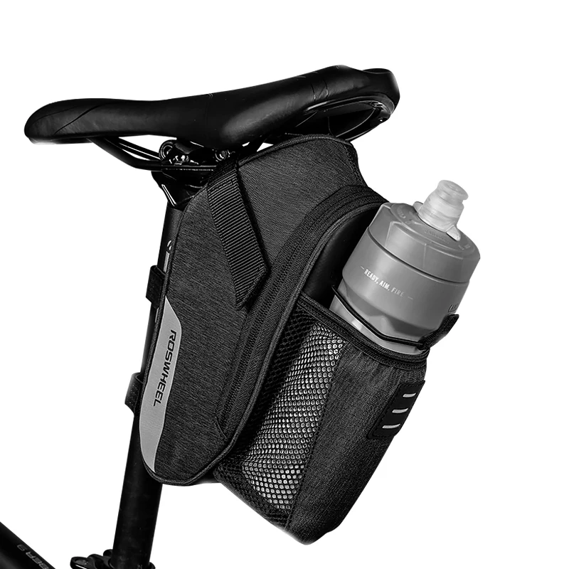 131464 Saddle Bag ROSWHEEL эфирные серии 131464 велосипед велосипедное седло мешок заднего сиденья бутылка для воды багажник сумка треугольник Pannier - Цвет: 131464 Saddle Bag