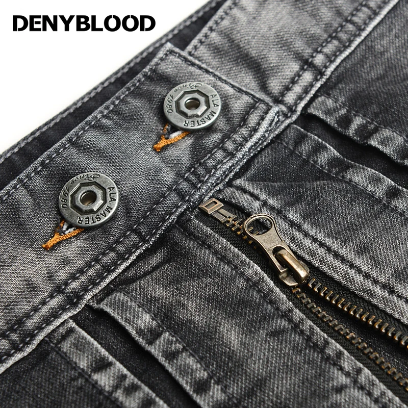 Denyblood джинсы 2017 Новый дизайн джинсовая куртка Мужские толстовки потертые