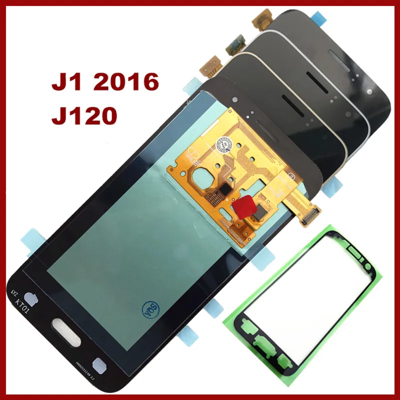 Новый для Samsung Galaxy J1 2016 J120 J120A J120F J120M J120FN сенсорный экран дигитайзер AMOLED ЖК дисплей