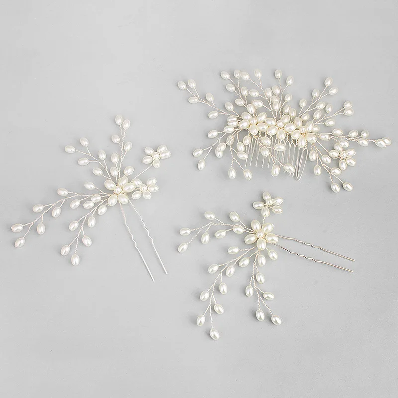 Свадебная Заколка гребень для волос с жемчугом и жемчугом|bridal headpiece|hair pin setwedding hair