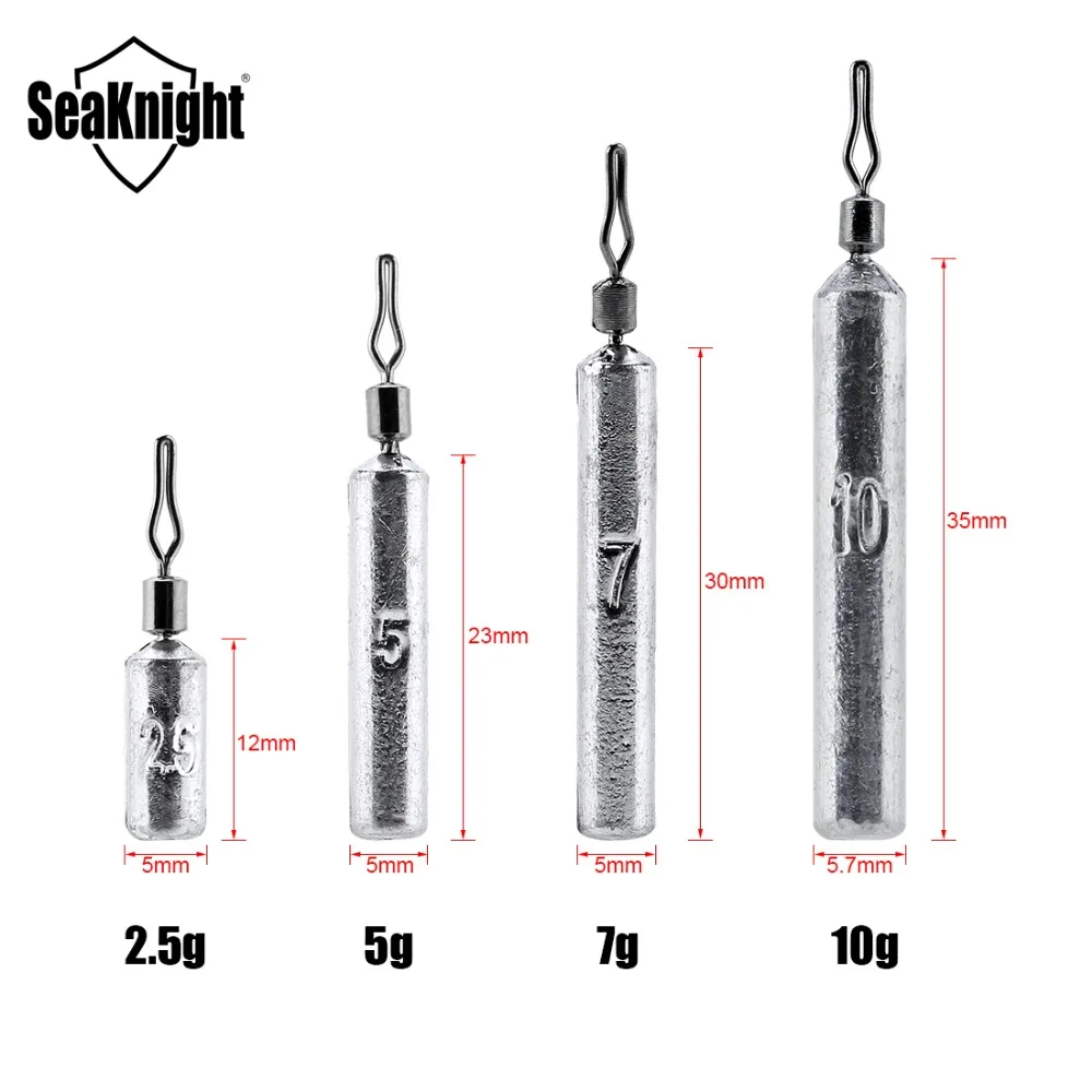 SeaKnight 50 шт./лот SK02 свинцово грузило цилиндрической формы аксессуары