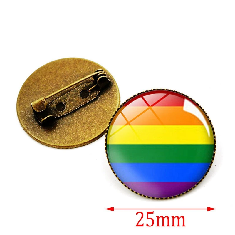 1 шт. Новое поступление металлическое стекло Лесбиянок Гей гордыня Радужная