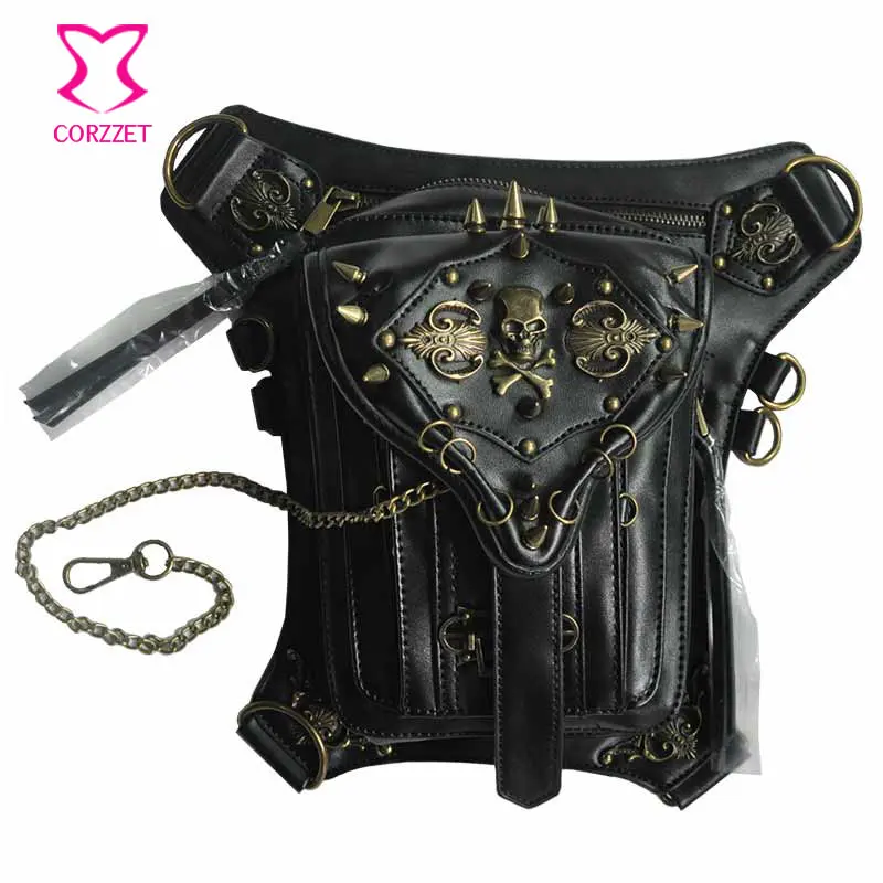 Женская/мужская сумка мессенджер с заклепками в стиле стимпанк|steampunk gothic|gothic