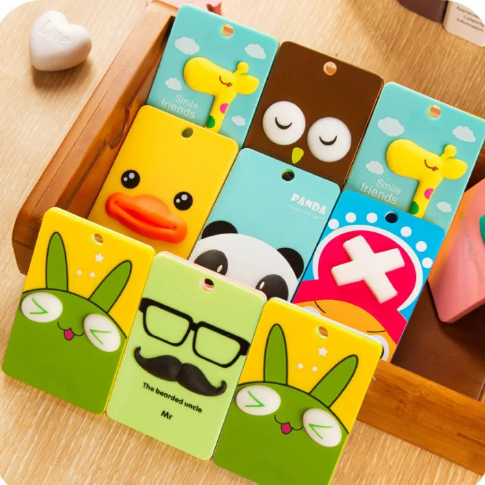 Милый чехол для карт ключей держатели банковских и кредитных автобусов бейдж