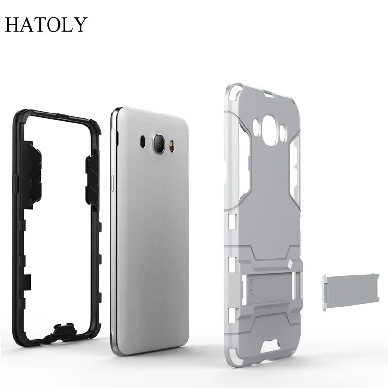 HATOLY For Armor Case Samsung Galaxy J7 2016 Shockproof Robot Hybrid Silicone Rubber Hard J710&lt |