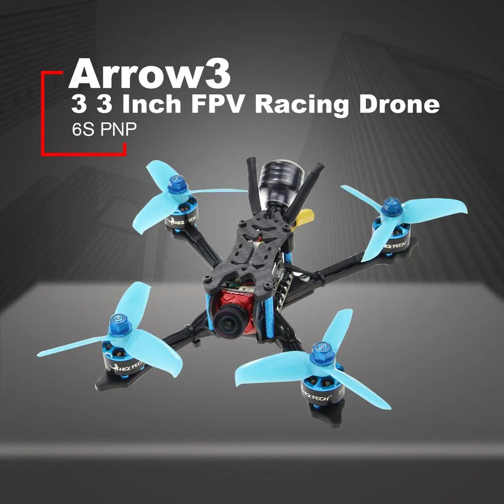 HGLRC Стрела 3 FPV гоночный Дрон 6 S PNP Квадрокоптеры F4 FC 1408 мотор 45A Blheli32 4 в 1 ESC 4 мм Рамка Caddx камера