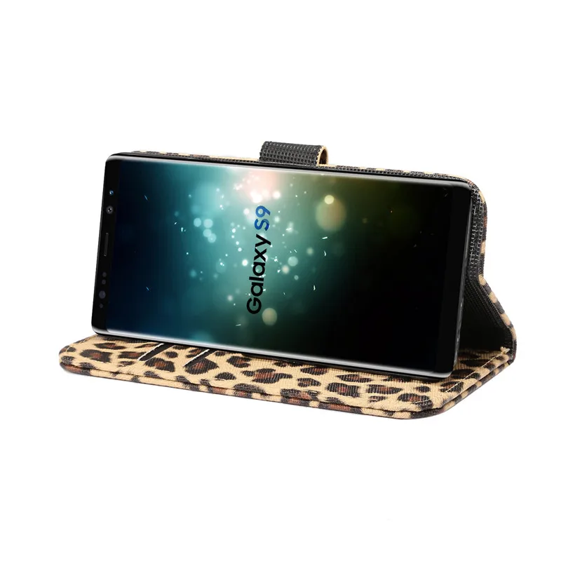 Кожаный чехол бумажник с откидной крышкой для Samsung Galaxy S9 Plus Note 9 чехлы 8 S7 Edge S8