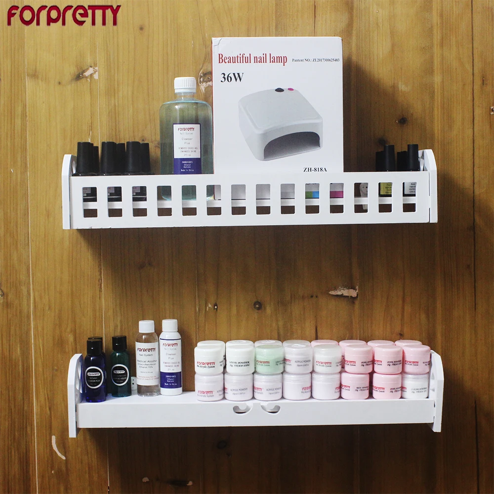 Полки для лака ногтей Forpretty подставка гелевых репсов акриловая настенная дисплей